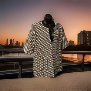 Norm Thomson Womens Wool‎  Blazer Jacket Hidden Hook & Eye Closure NWT